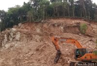 Keterangan gambar: Kondisi salah satu lokasi penambangan ilegal di Desa Bente, Kecamatan Bungku Tengah, Kabupaten Morowali, Sulawesi Tengah, yang dokumentasinya diambil pada Sabtu, 15 November 2025.