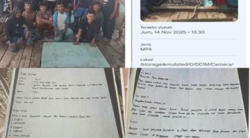 Lawan Kapal Trawl Diduga Langgar Undang-Undang Perikanan, 37 Nelayan Desa Raja Bejamu Rohil & 4 Wartawan: 12 Diperiksa, 4 Jadi Tersangka!”