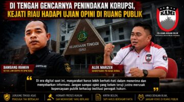 Di Tengah Gencarnya Penindakan Korupsi, Kejati Riau Hadapi Ujian Opini di Ruang Publik