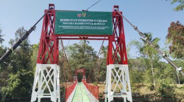 Rampung 100 Persen, Jembatan Gantung Perintis Garuda Siap Difungsikan untuk Masyarakat